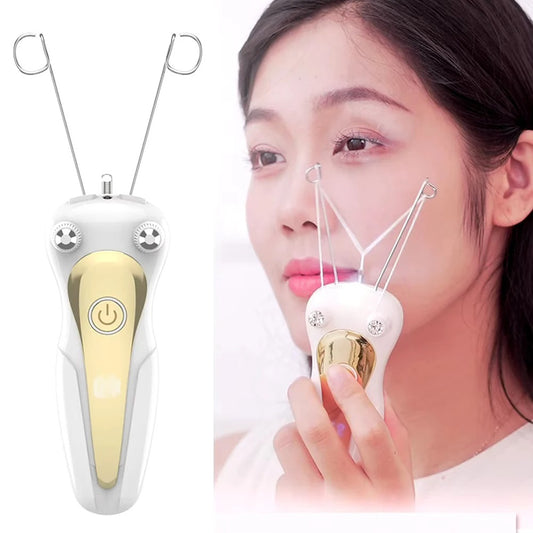 Yüz İpi Epilasyon Cihazı – Otomatik Yüz Tüyü Alma Makinesi, Ağrısız ve Hassas Epilasyon (USB Şarjlı)